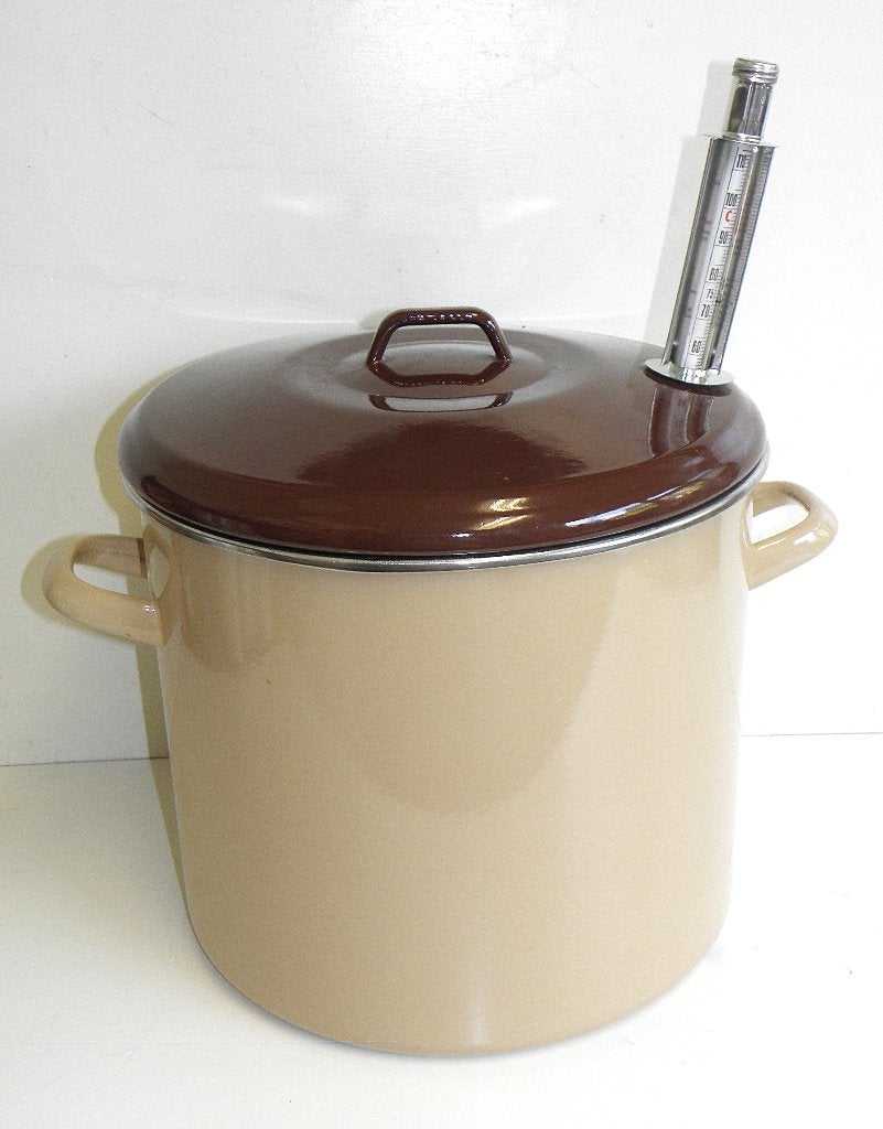Prima weckketel met thermometer en rooster, Ophalen of Verzenden, Gebruikt, Metaal