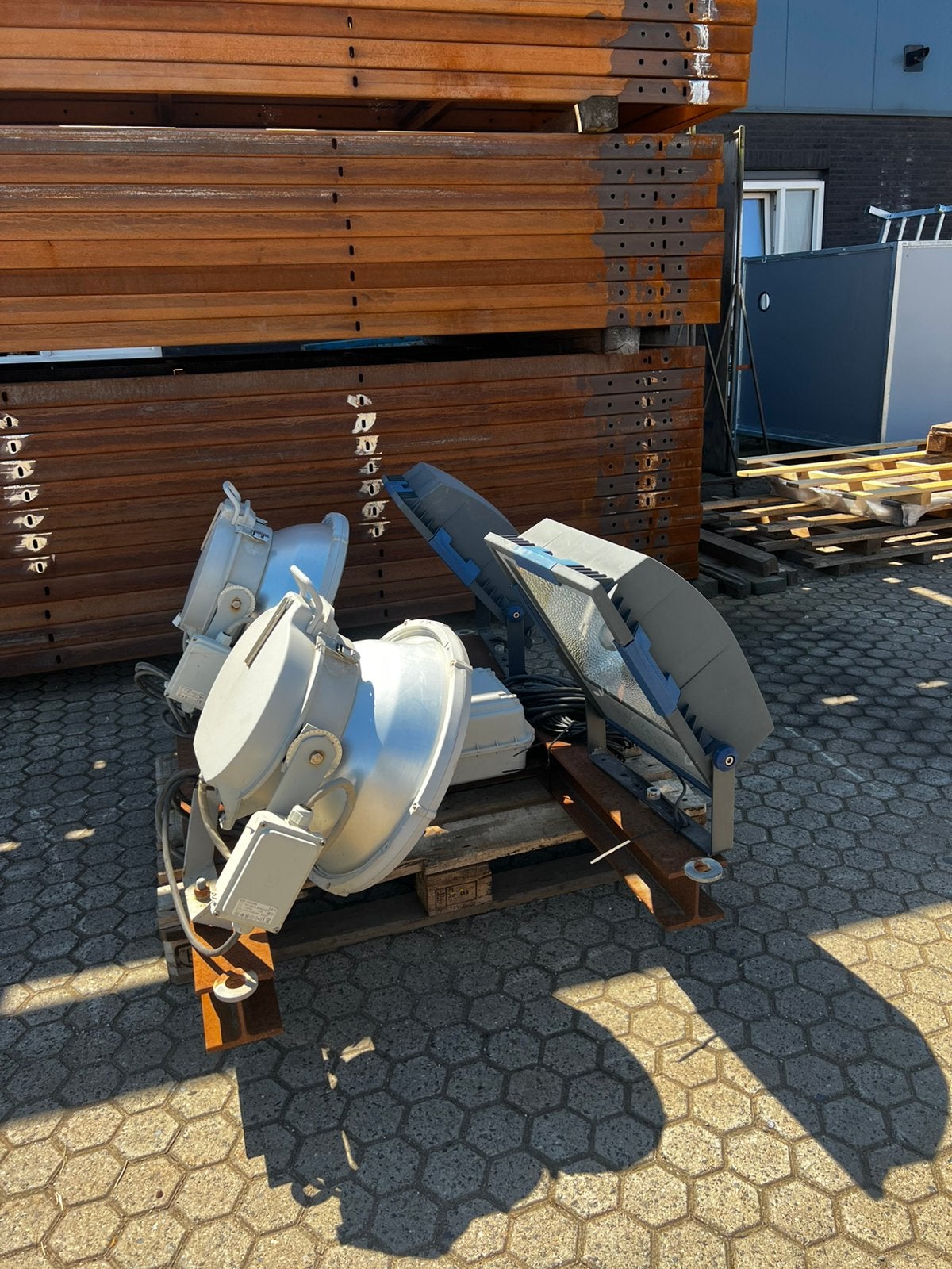 Set bouwlampen 1000W, Ophalen, Gebruikt, Overige typen, Met statief