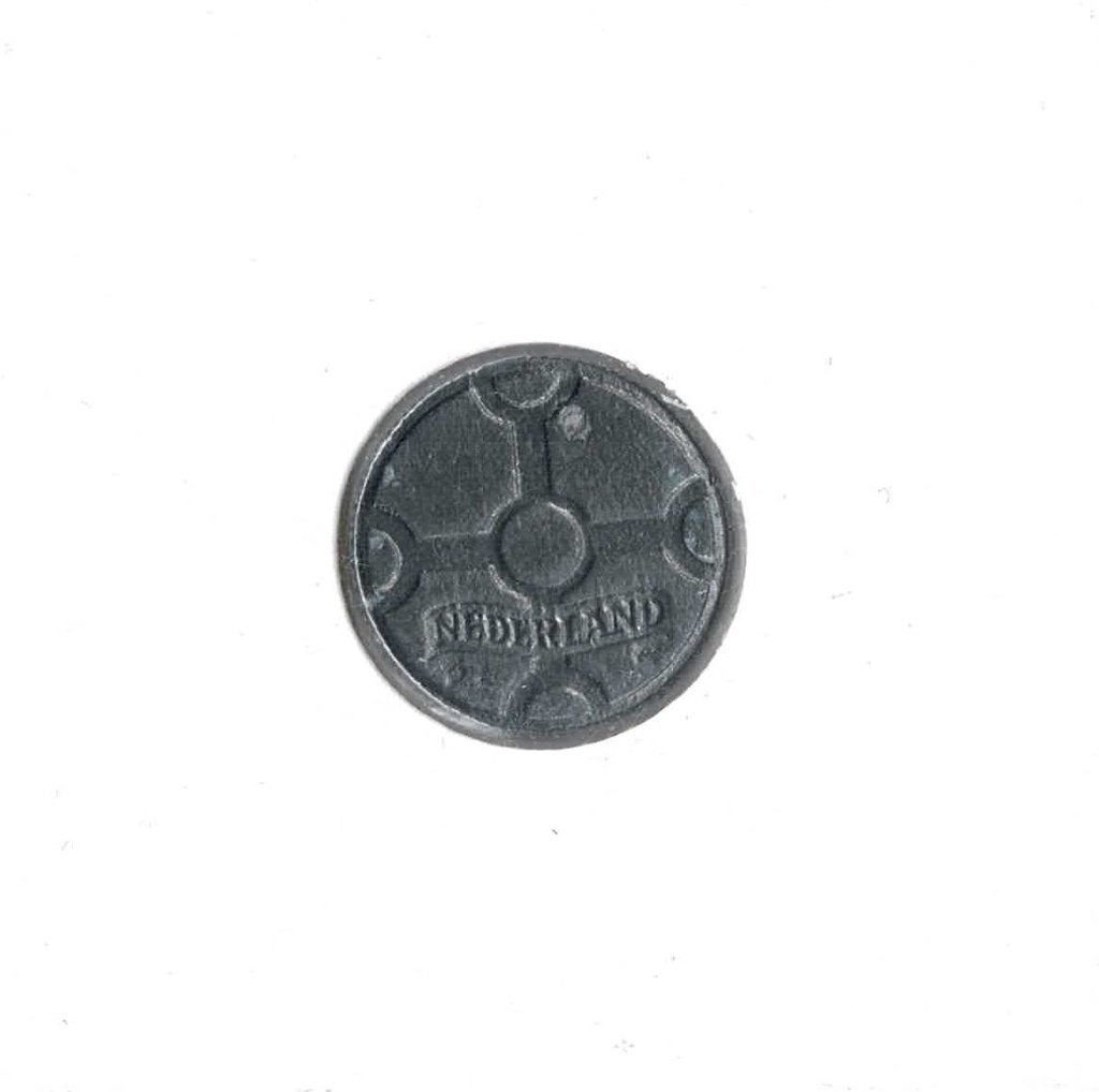1 cent 1943 zink Duitse bezetting (zie scans)(1), Postzegels en Munten, Ophalen of Verzenden, Koning Willem III, 1 cent, Losse munt