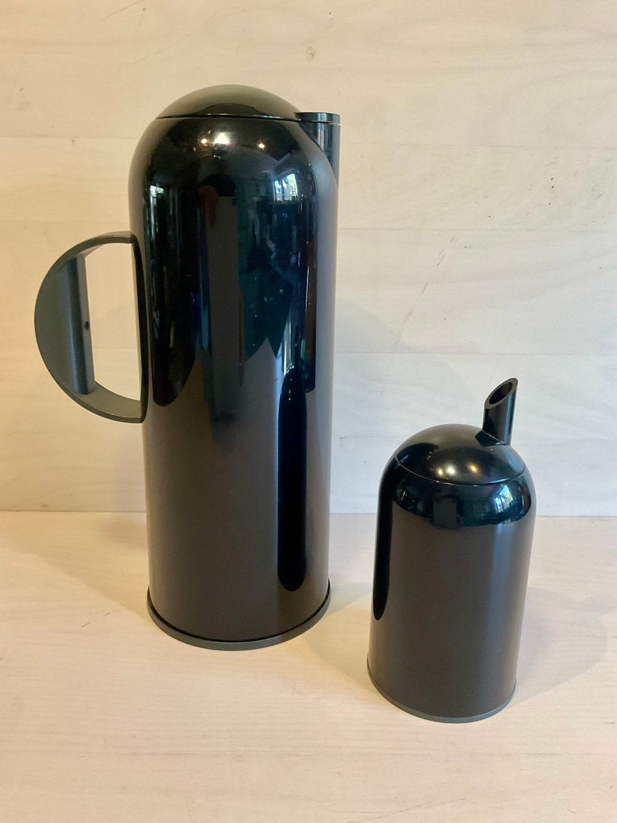 Vintage design Rosti Iso thermosfles met suikerpot zwart, Ophalen of Verzenden, Zo goed als nieuw