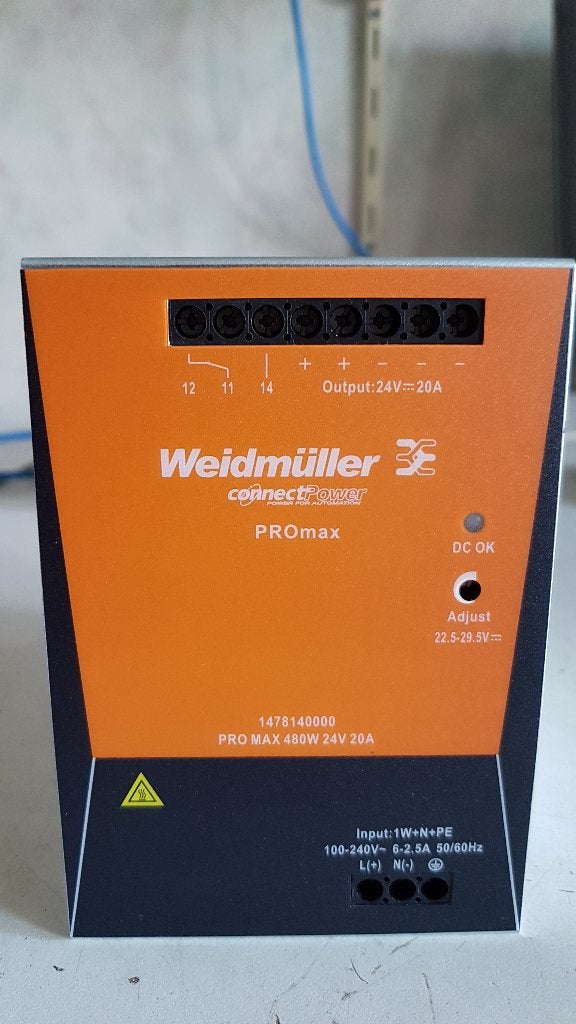 24 volt voeding 20A nieuw in doos, Ophalen of Verzenden, Nieuw