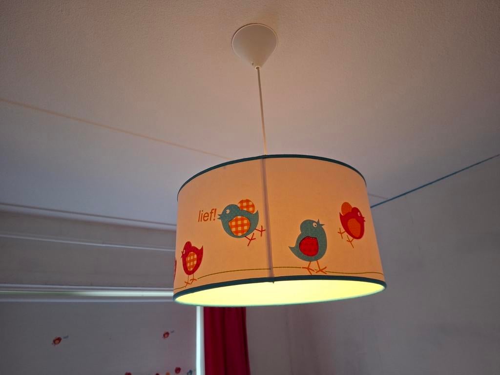 Hanglamp Lief! Lifestyle "vogeltjes" voor kinderkamer, Gebruikt, Kinderkamer, Speels, Lief!, Ophalen of Verzenden, Stof
