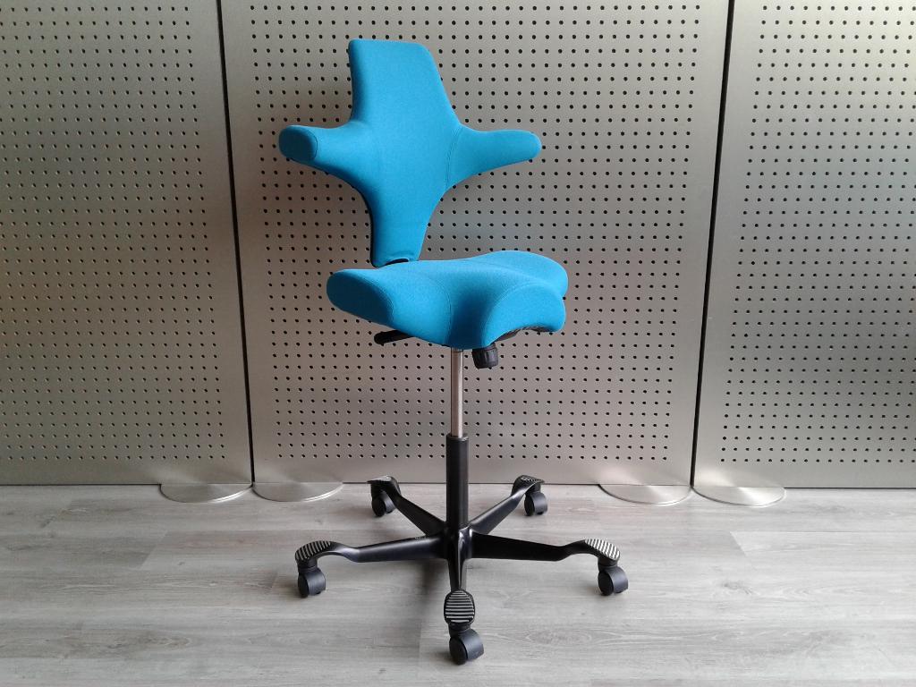1x HAG Capisco 8106 (Medium) (Turquoise), Prachtig!