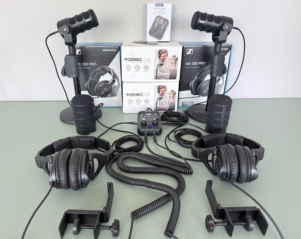 Complete podcast studio set - RØDE, Zoom, Sennheiser - NIEUW, Audio, Tv en Foto, Professionele Audio-, Tv- en Video-apparatuur