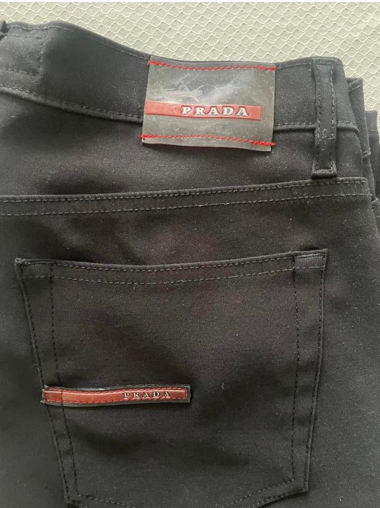 Prada Flared Pants (kijk beschrijving), Verzenden, Zo goed als nieuw, Zwart