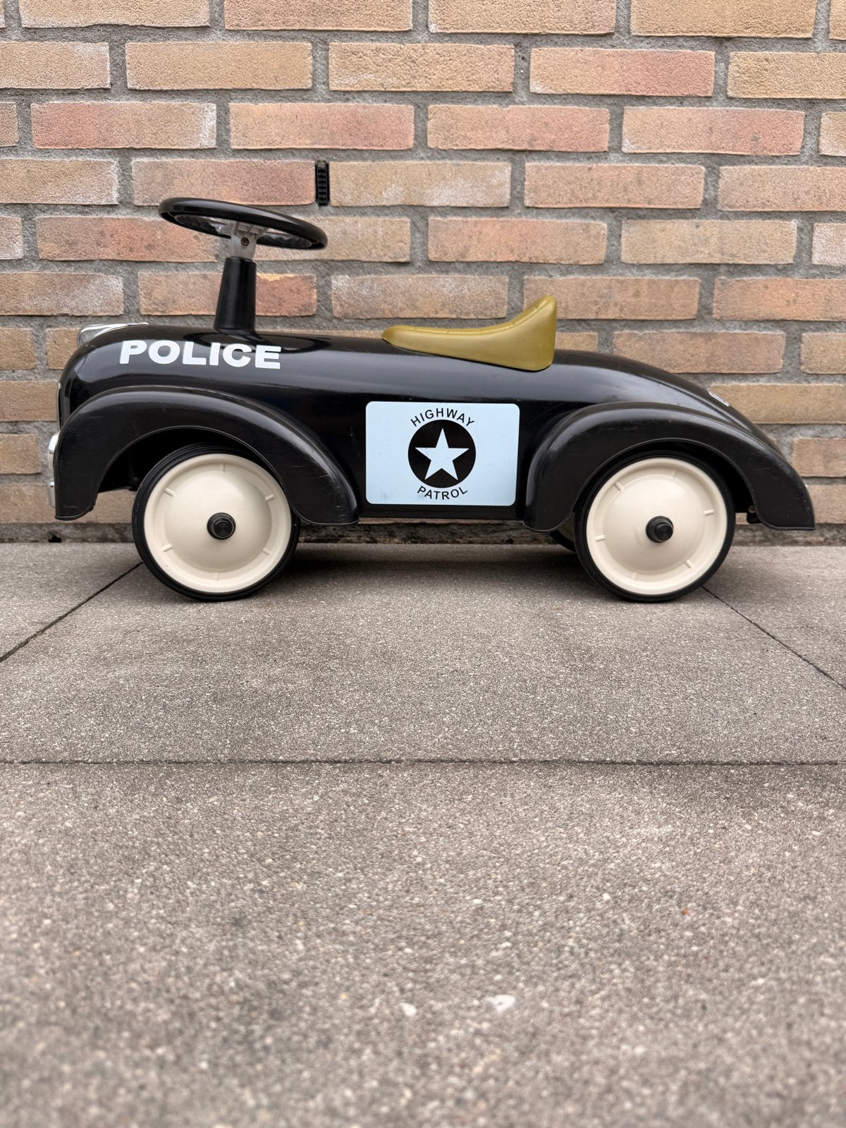 Vintage Politie loop auto, Ophalen, Gebruikt