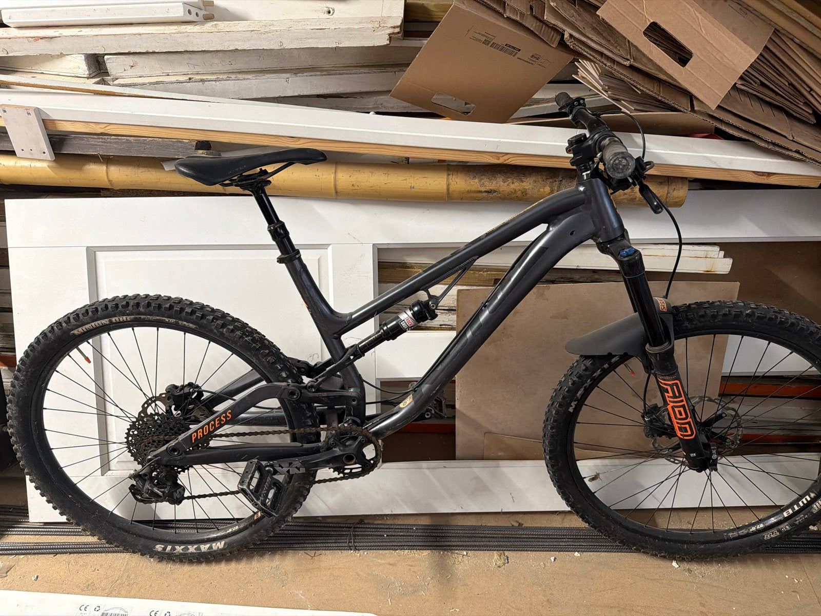 Kona Process 27,5 inch Enduro Mountainbike - Service nodig, Gebruikt, 49 tot 53 cm, Schijfrem, Ophalen