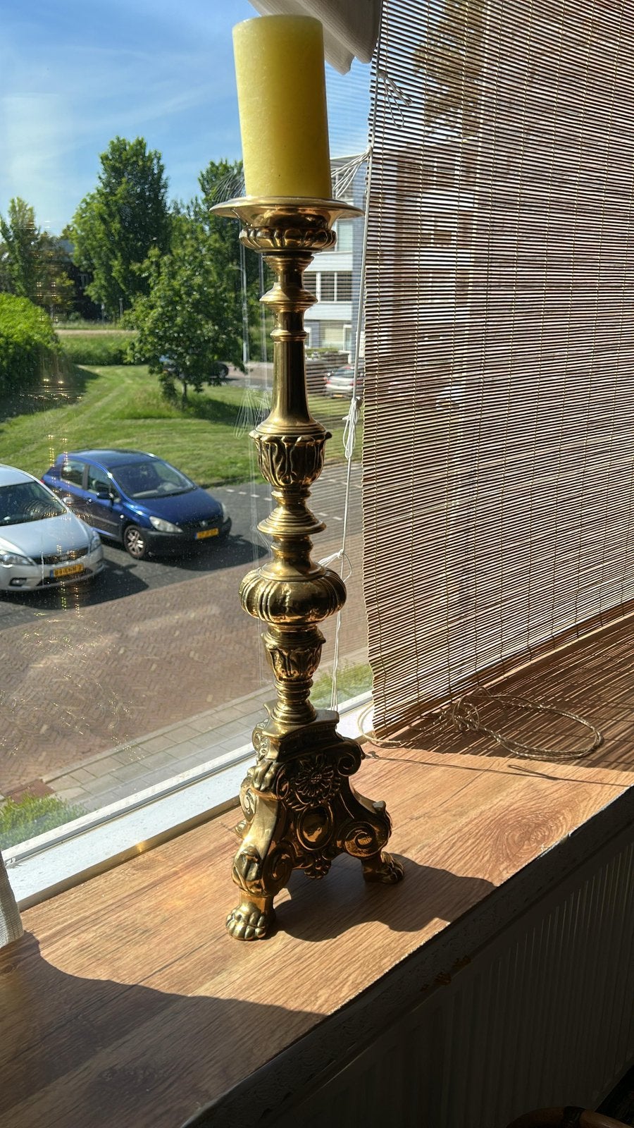 koperen kandelaar, Ophalen of Verzenden, Koper of Brons