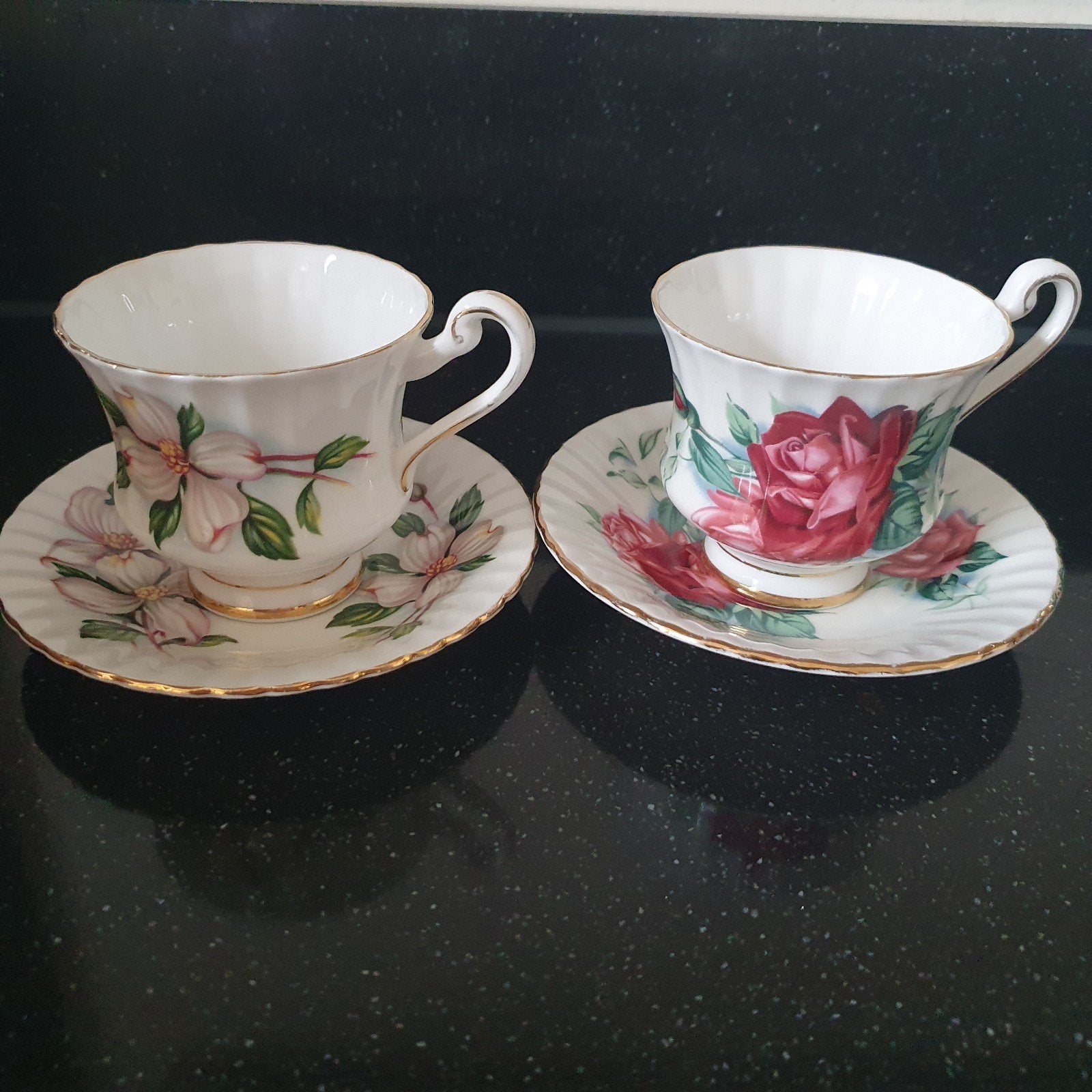 4 Grote royal Albert kop en schotels., Antiek en Kunst, Ophalen