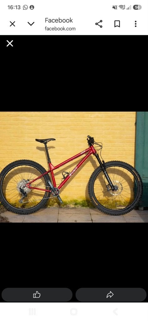 Kona Honzo ESD frame + vork, Gebruikt, Hardtail, Heren, Schijfrem