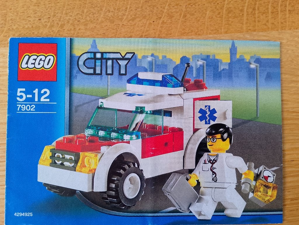 LEGO bouwtekening 7902 dokters auto / doctor’s car, Ophalen of Verzenden, Gebruikt, Lego