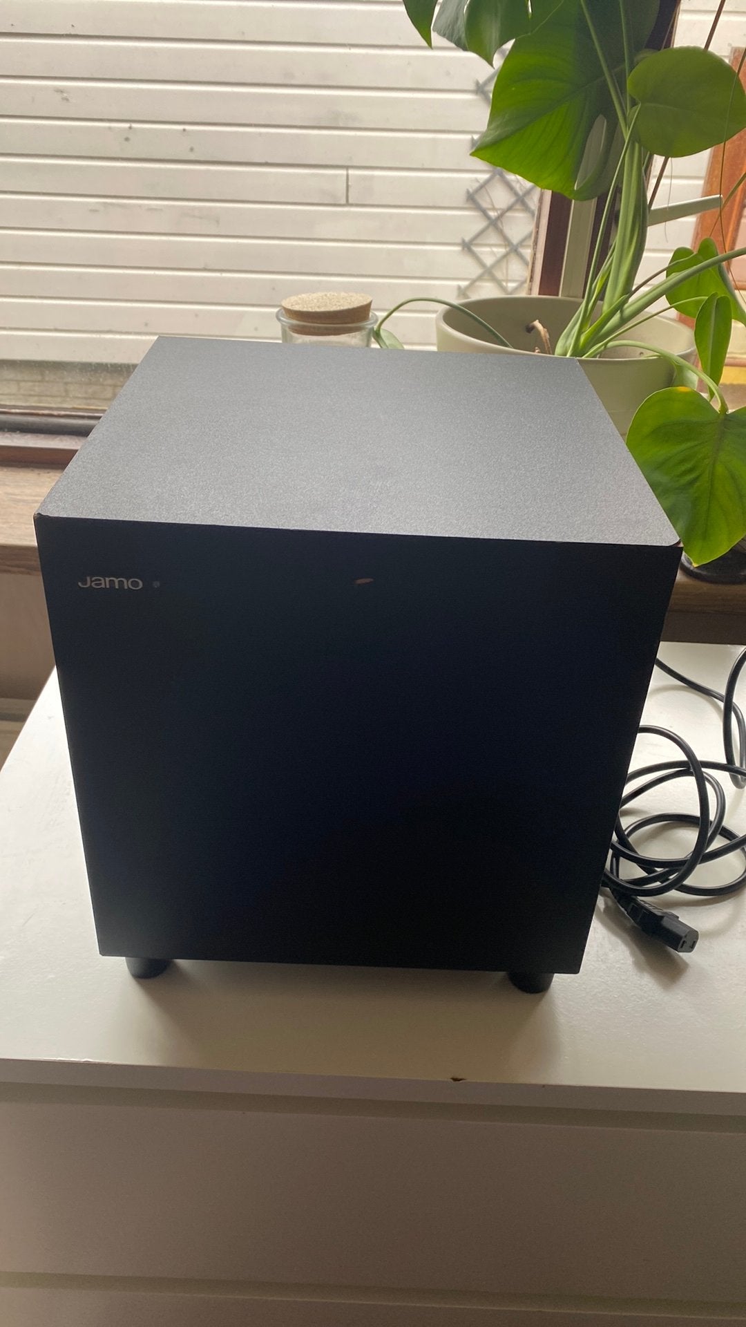 Jamo 210 subwoofer - DEFECT, Audio, Tv en Foto, Ophalen, Niet werkend, Subwoofer, Jamo