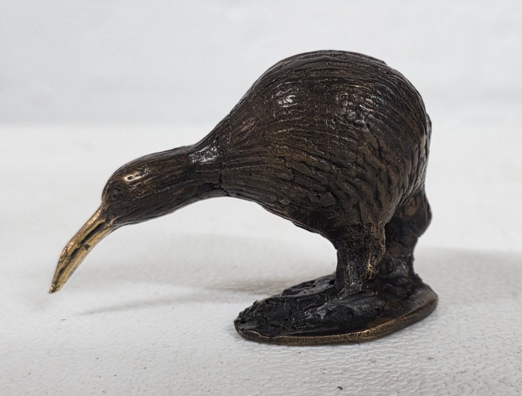 KIWI / bronzen beeld / vogel / 8 cm hoog, Ophalen of Verzenden, Nieuw, Beeldje of Figuurtje