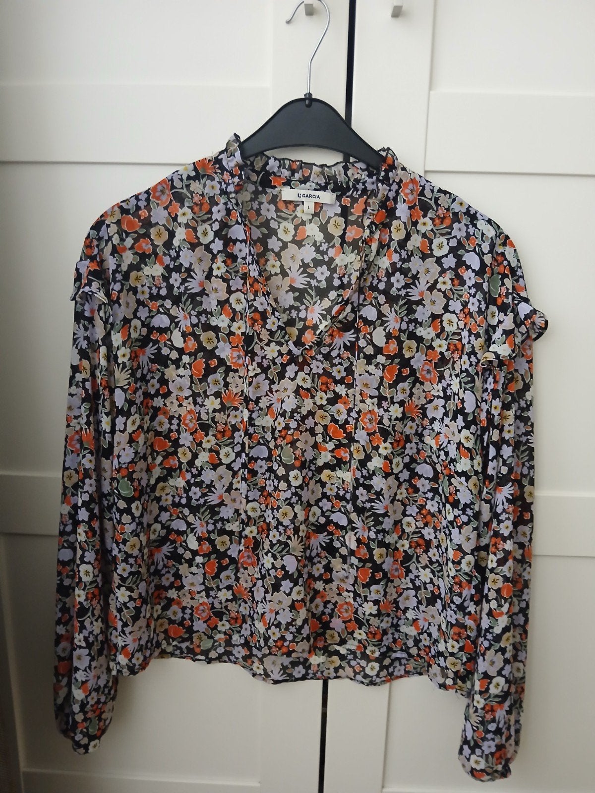 Damesblouse Maat L, Ophalen of Verzenden, Zo goed als nieuw, Zwart