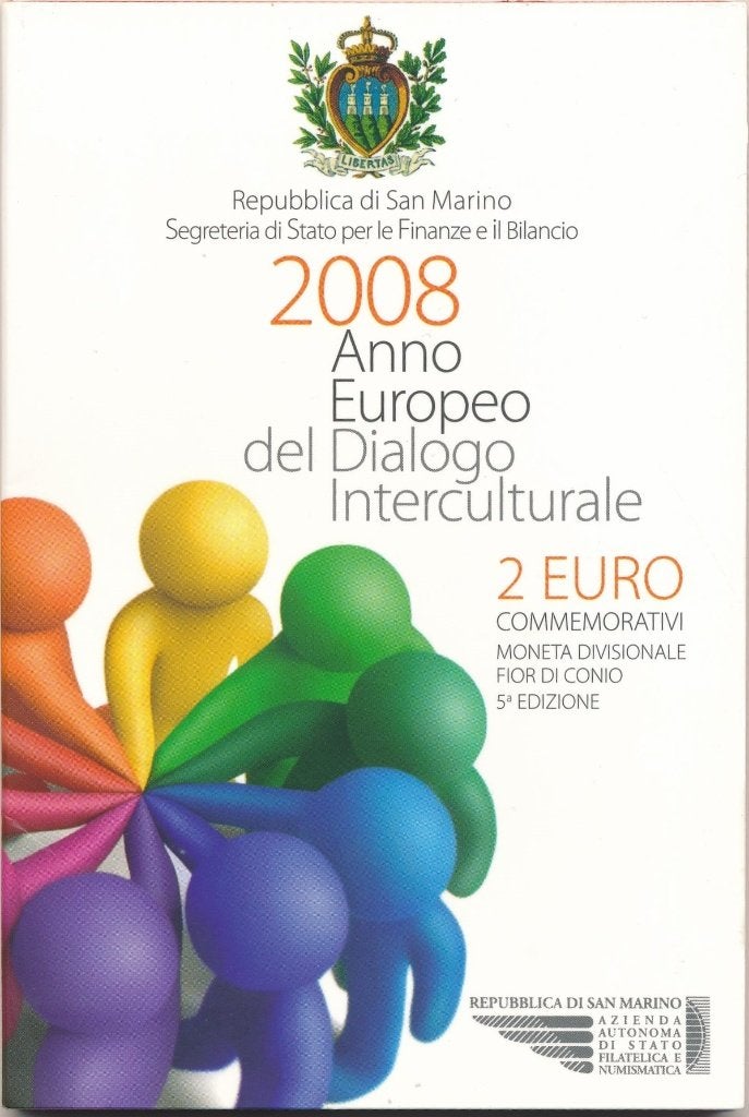 2 euro San Marino 2008-2012, Ophalen of Verzenden, San Marino, 2 euro, Setje
