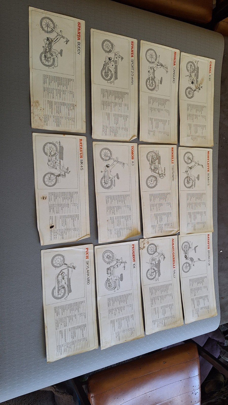 Technische Gegevens van Diverse Brommers - Oldtimer Info, Ophalen