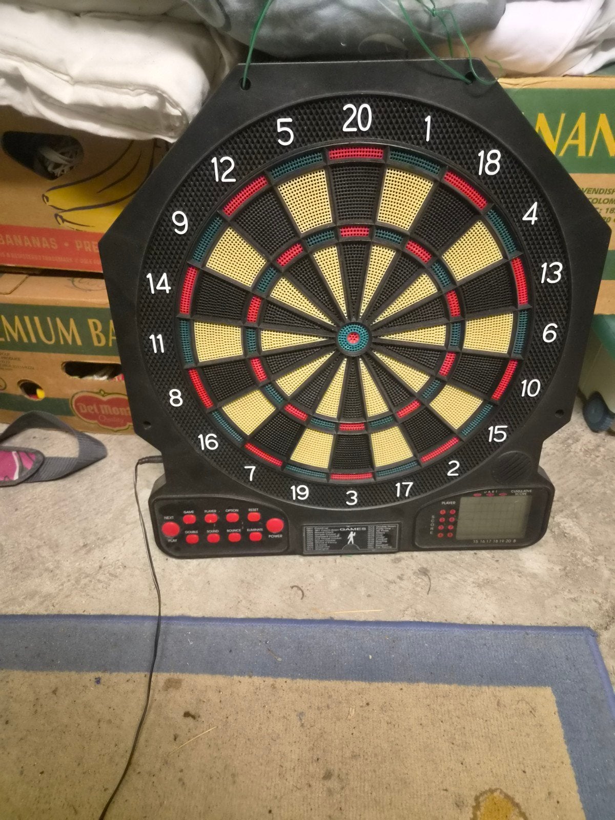 Elektronisch dartbord - Compleet met soft tip darts, Ophalen, Zo goed als nieuw, Dartbord, Elektronisch
