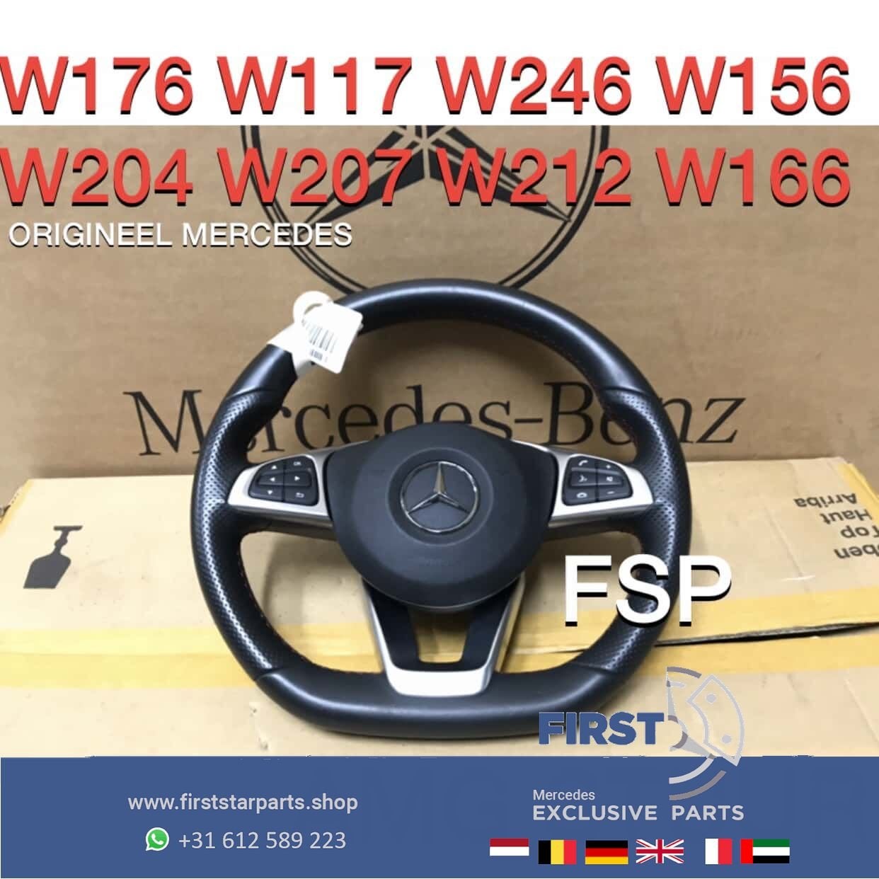 AMG STUUR + AIRBAG Mercedes A B C CLA CLS E GLA GLC GLE S Kl, Gebruikt, -, Ophalen of Verzenden, -