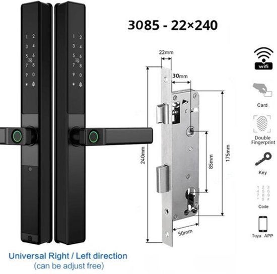 Vingerafdrukslot – Slimme Deurslot – Smart Lock, Corvance B.V., Verzenden, Nieuw, Corvancebol@gmail.com