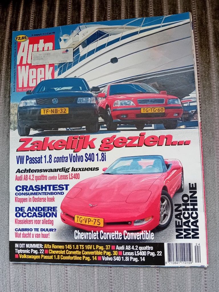 Autoweek nr.24 - 1998, Ophalen of Verzenden, Gebruikt, Auto's