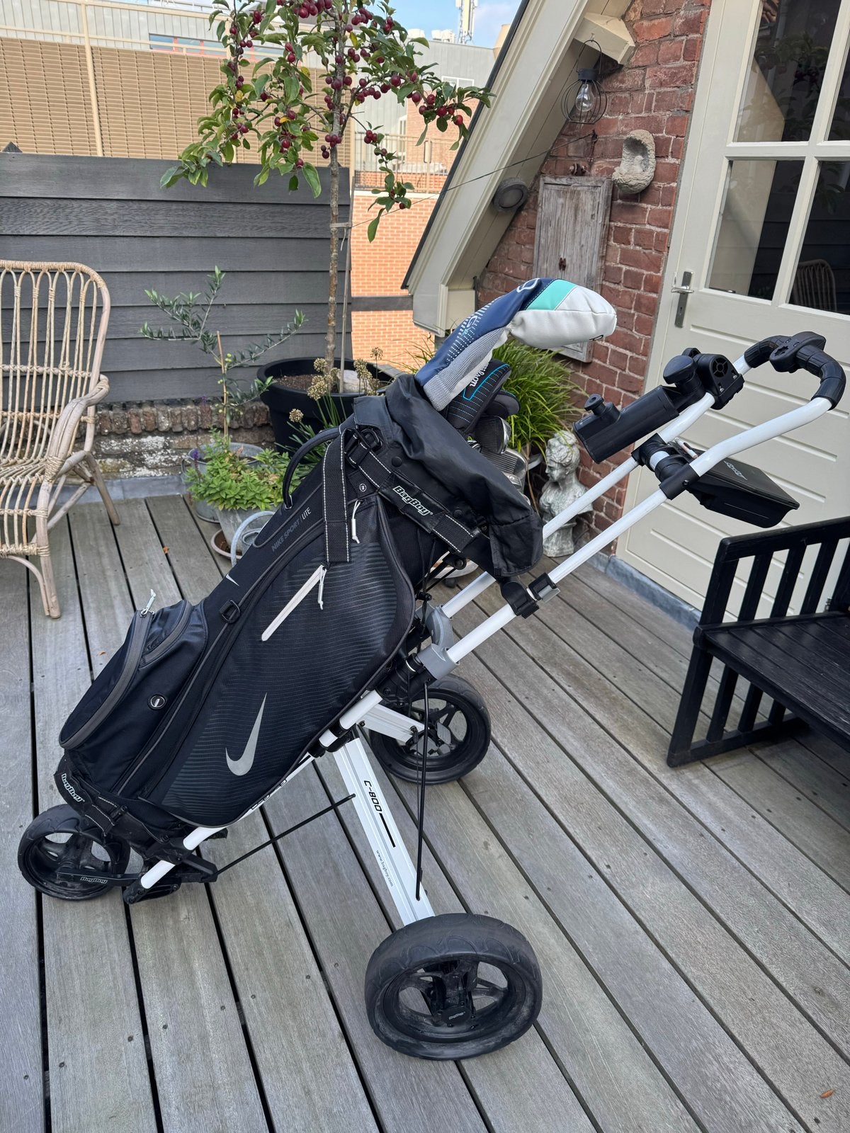 Complete dames golfset: clubs, driver, tas, trolley etc, Ophalen, Gebruikt, Set, Overige merken