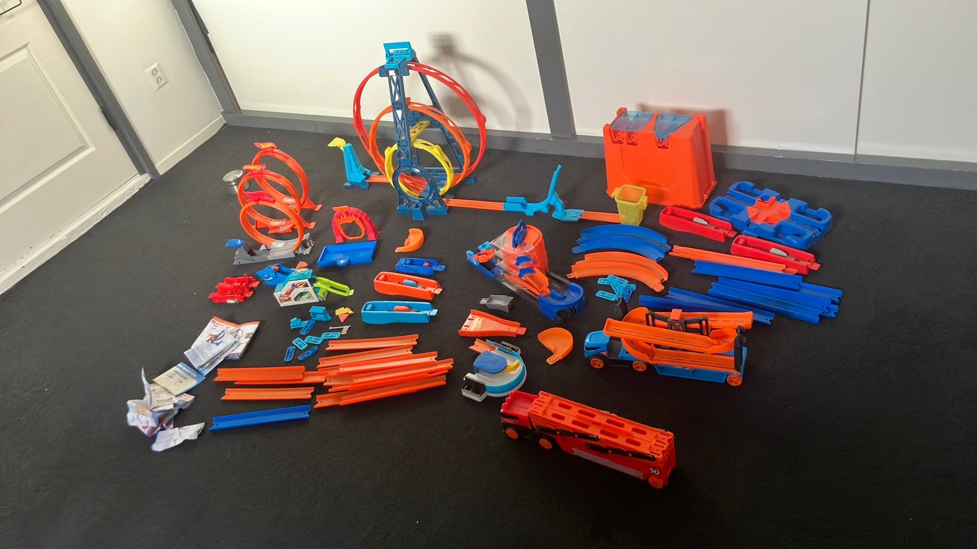 Grote partij hot wheels, Kinderen en Baby's, Ophalen, Racebaan, Zo goed als nieuw, Hot Wheels