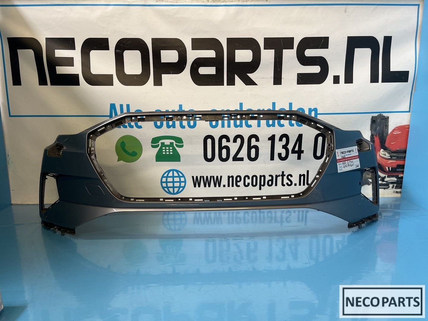AUDi E-TRON 4KE VOORBUMPER BUMPER ORIGINEEL, Gebruikt, -, -, Spatbord