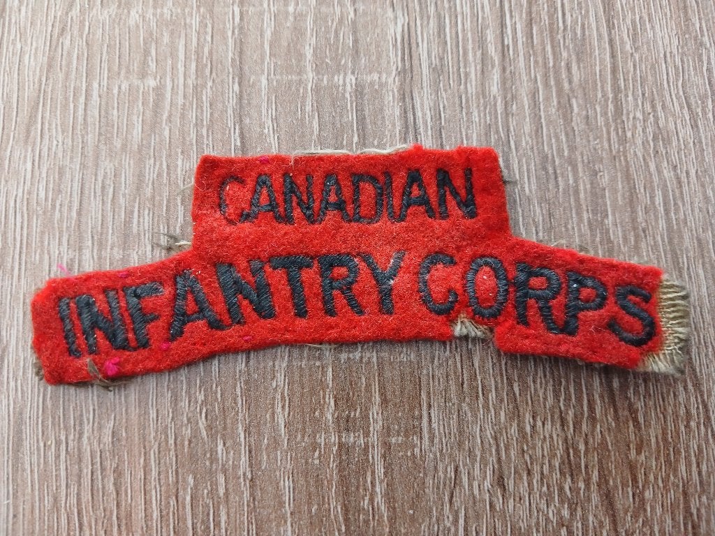 Schouderembleem Canadian Infantry Corps, Ophalen of Verzenden, Landmacht, Engeland, Embleem of Badge