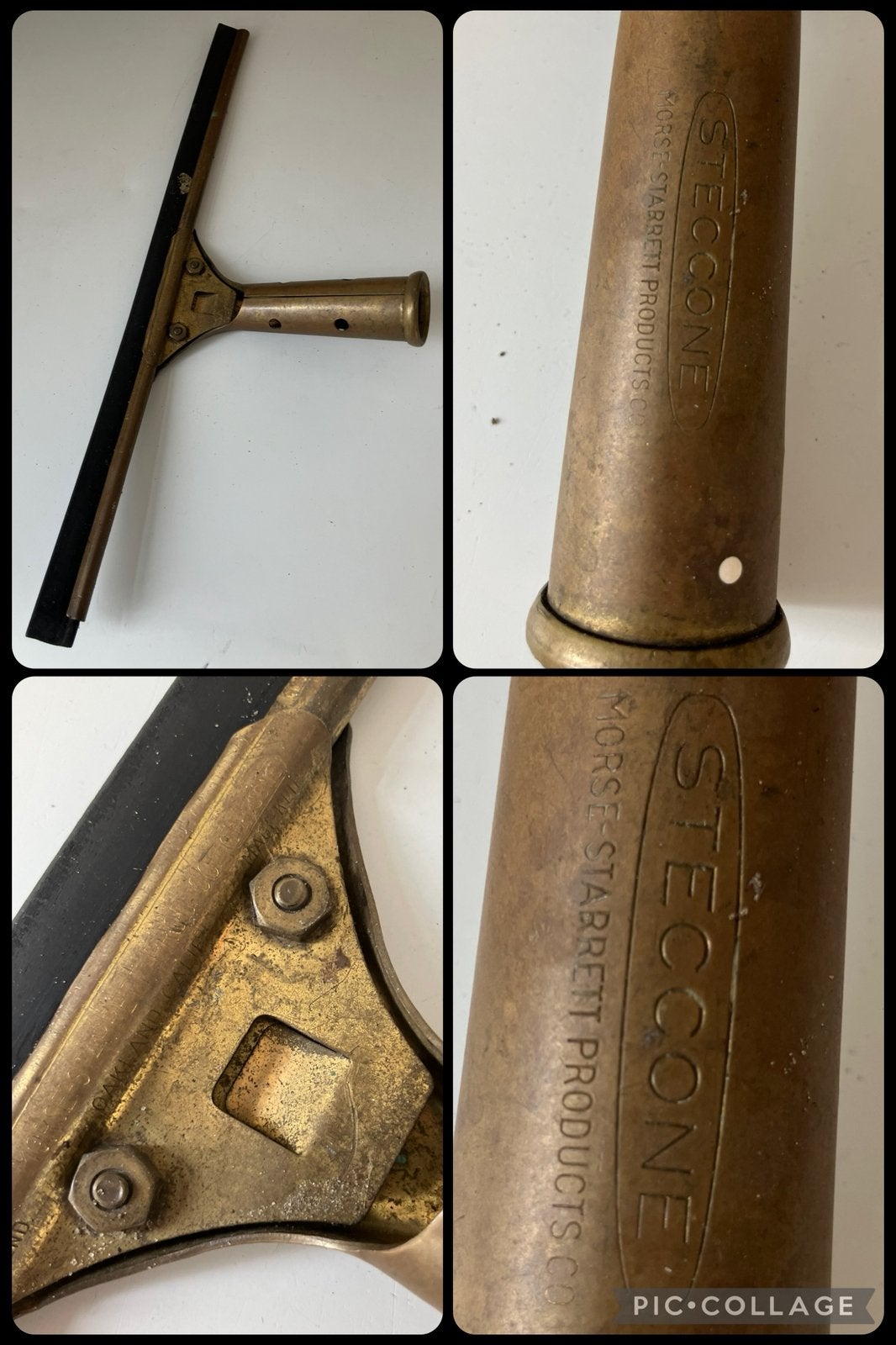 Steccone/metalen raamwisser trekker/vintage ramen wassen, Ophalen of Verzenden