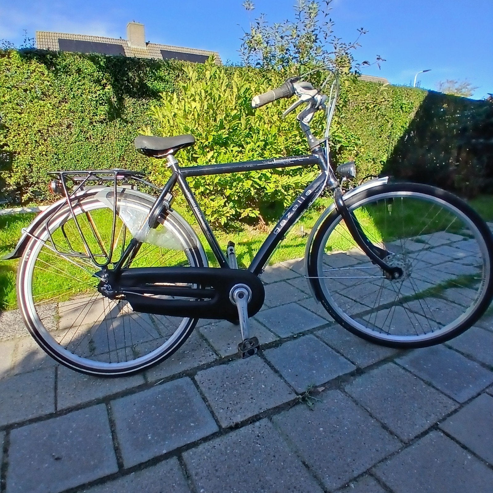 Gazelle herenfiets,framemaat 57 cm 28"wielen, 3 versn., Fietsen en Brommers, Ophalen, Gebruikt, Versnellingen, 57 tot 61 cm