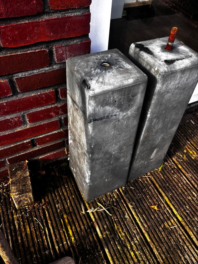 Betonpoeren antraciet, Tuin en Terras, Ophalen, Overige typen, Zo goed als nieuw, Minder dan 5 m²