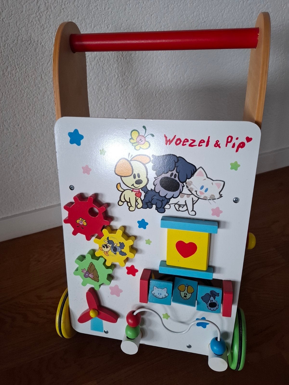Woezel & Pip Houten Loopwagen met Activiteiten, Ophalen, Gebruikt, Overige typen, Met wieltjes