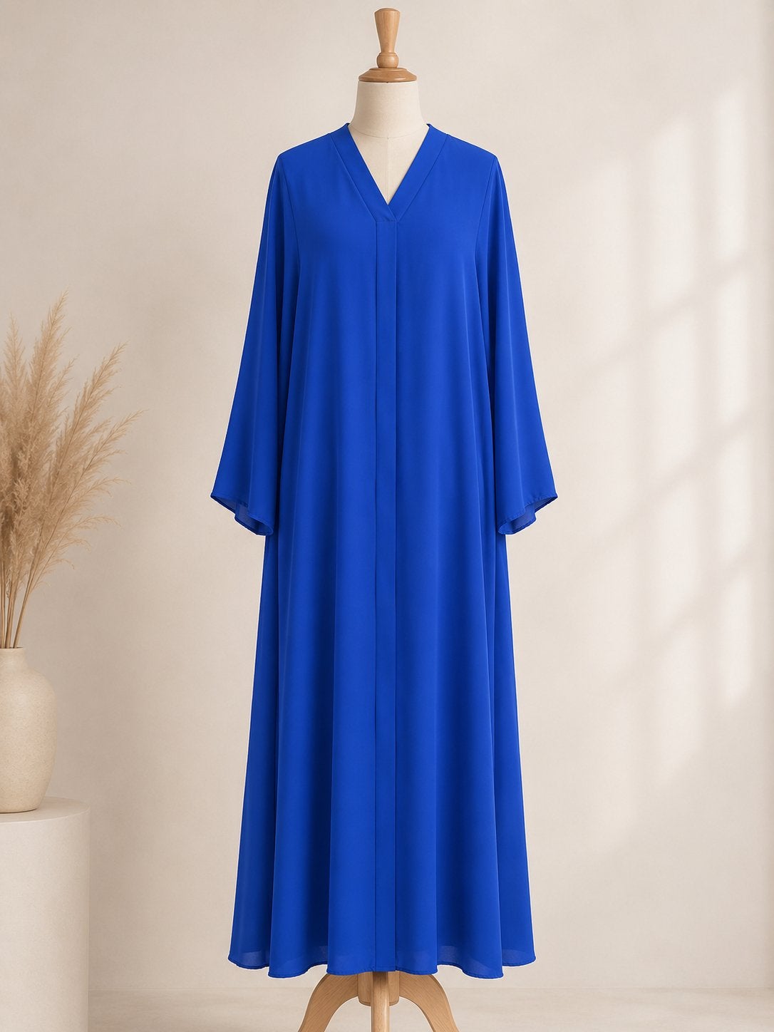 Koningsblauw maxi jurk, Kleding | Dames, Jurken, Blauw, Nieuw, Ophalen of Verzenden, Maat 36 (S)