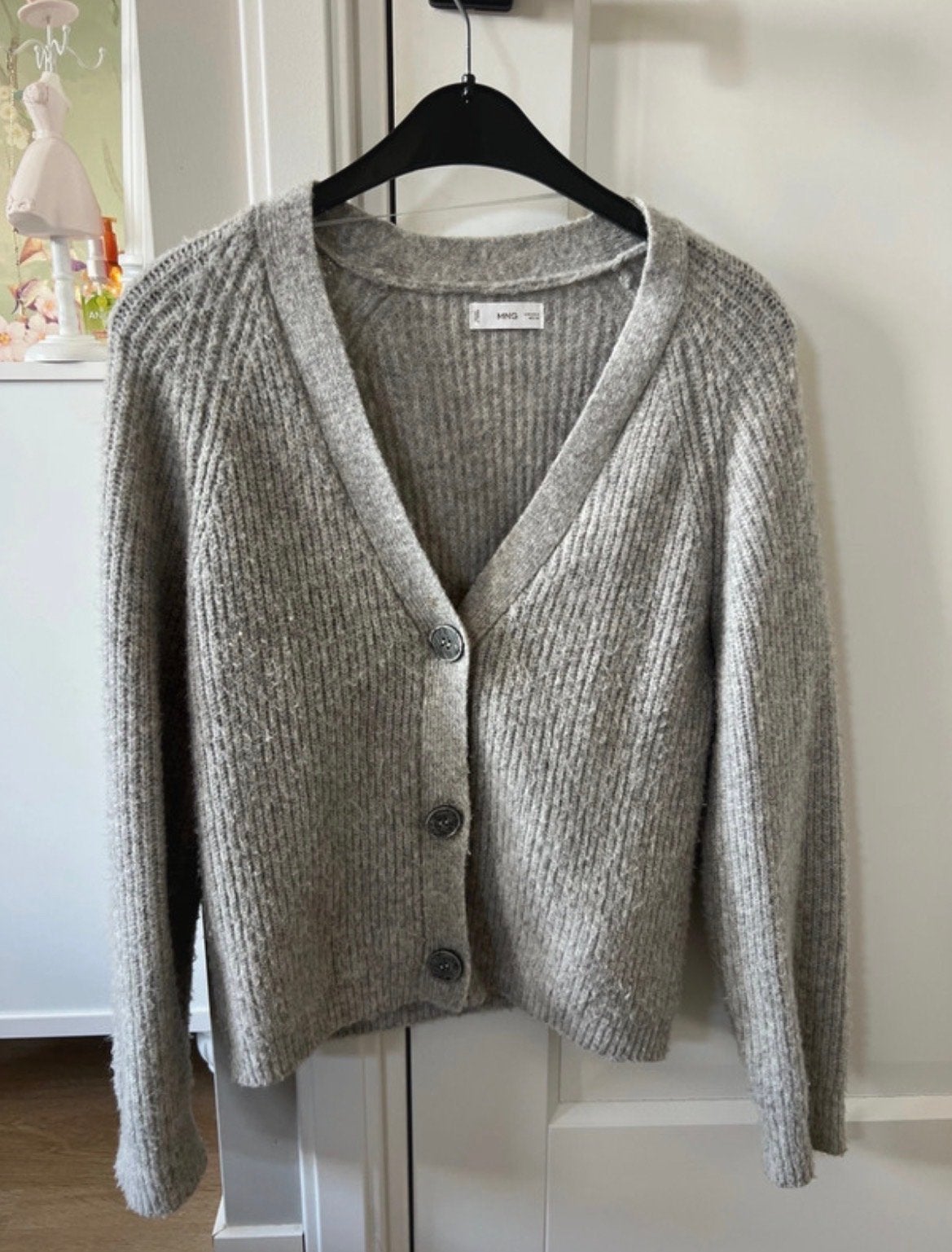 Mango grijs vest, maat S, Ophalen of Verzenden, Gedragen, Maat 36 (S), Grijs