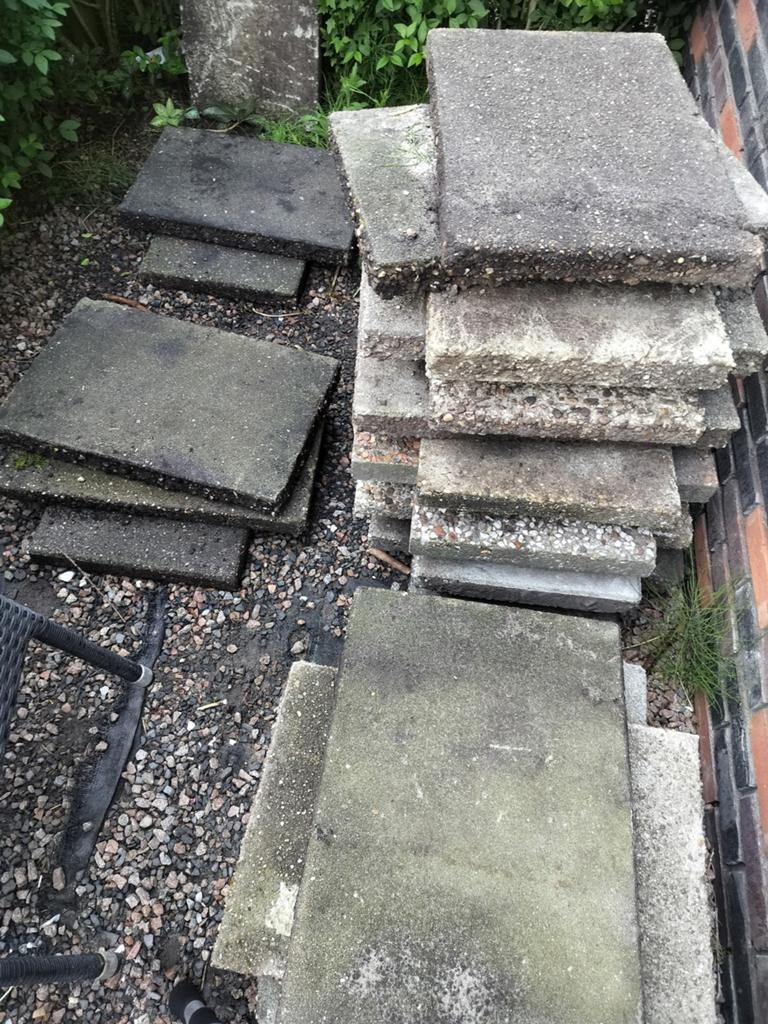 Gratis tegels, Ophalen of Verzenden, Gebruikt, Beton, Terrastegels