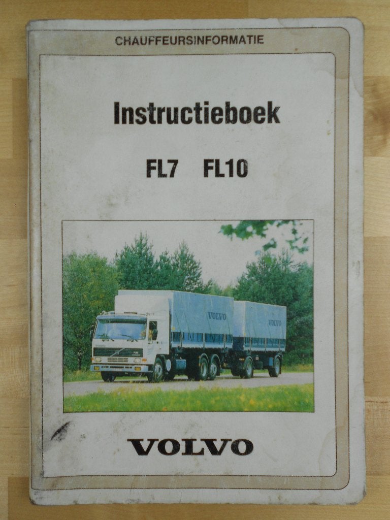 Volvo FL7 & FL10 Instructieboek Handleiding 1986, Ophalen of Verzenden