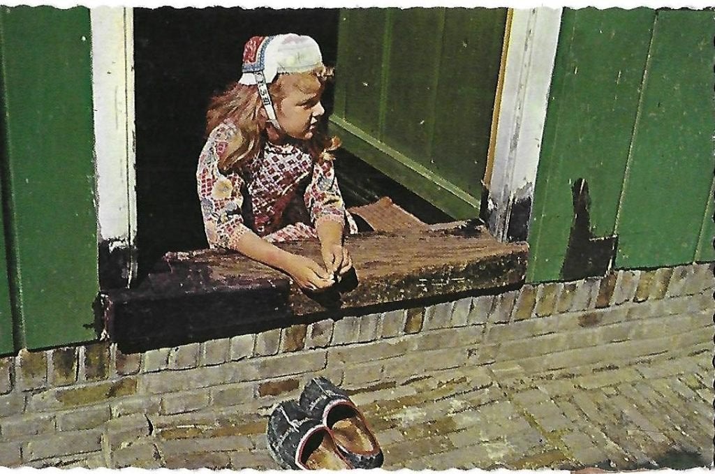 Sus624 Gelopen oude ansichtkaart marken holland 1959, Ophalen of Verzenden, 1960 tot 1980, Gelopen, Noord-Holland