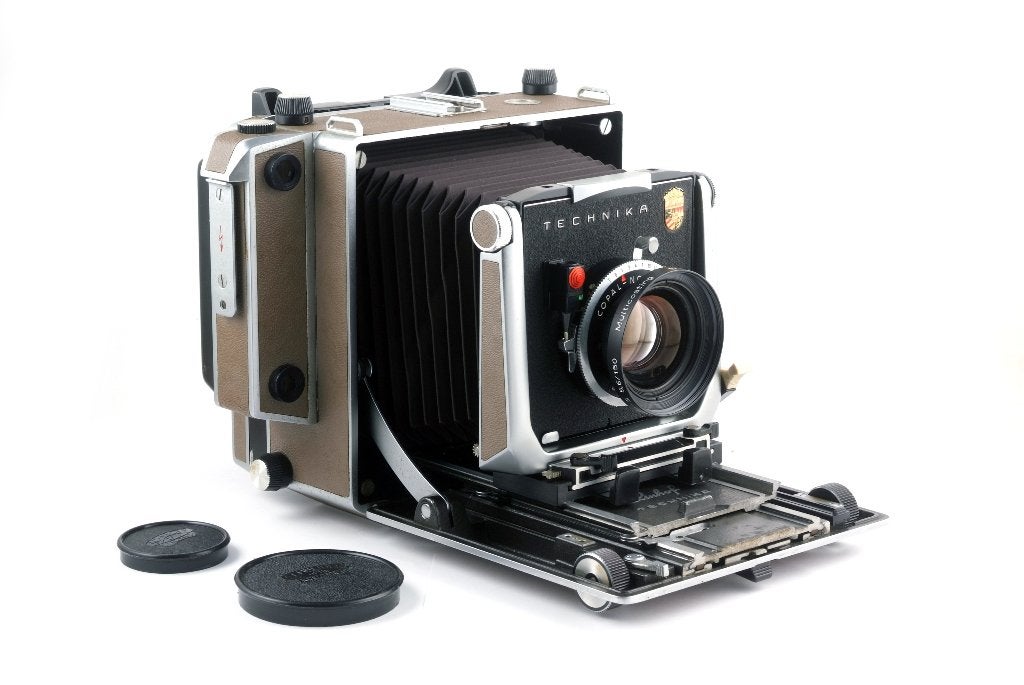 Linhof Technica V + Schneider 150mm 4.5 Zeergoedestaat, Spiegelreflex, T, Ophalen of Verzenden, Zo goed als nieuw