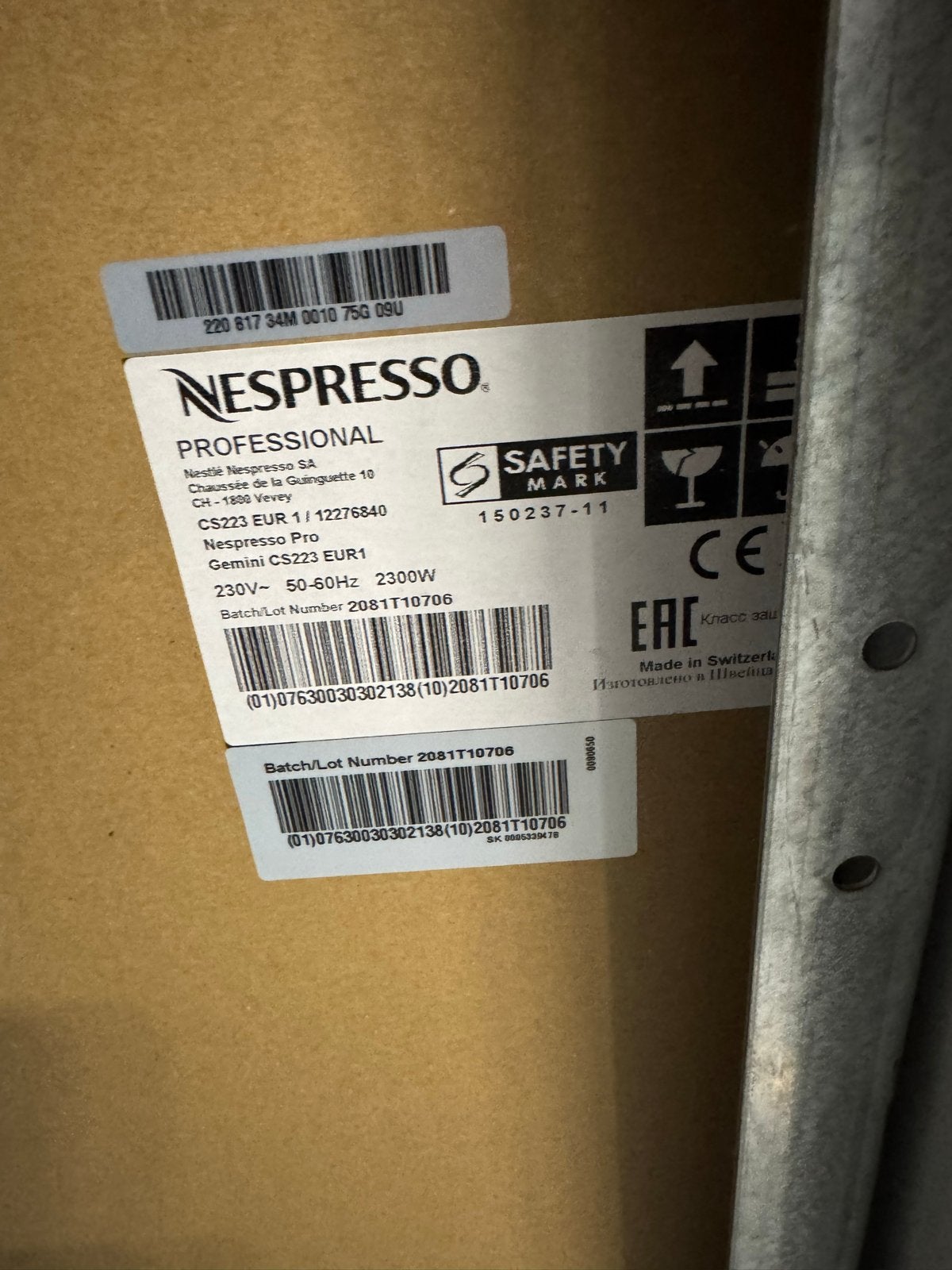 Foto 3 van Nespresso Gemini CS223 professionele koffiemachine