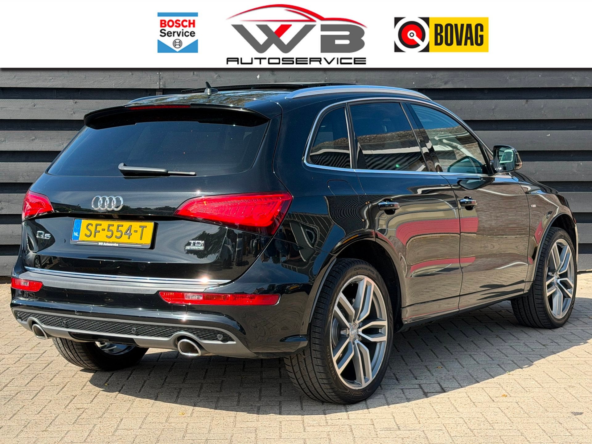 Audi Q5 3.0 TDI quattro S Line I Pano I Trekhaak I B&O I Mem, Auto's, Audi, Automaat, Gebruikt, Q5, Zwart
