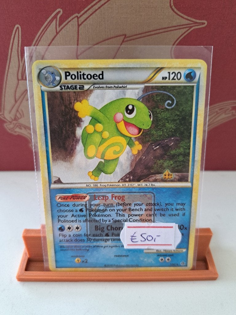 Politoed 7/95 reverse holo pokemon league promo	 € 50,00, Ophalen of Verzenden, Zo goed als nieuw, Losse kaart