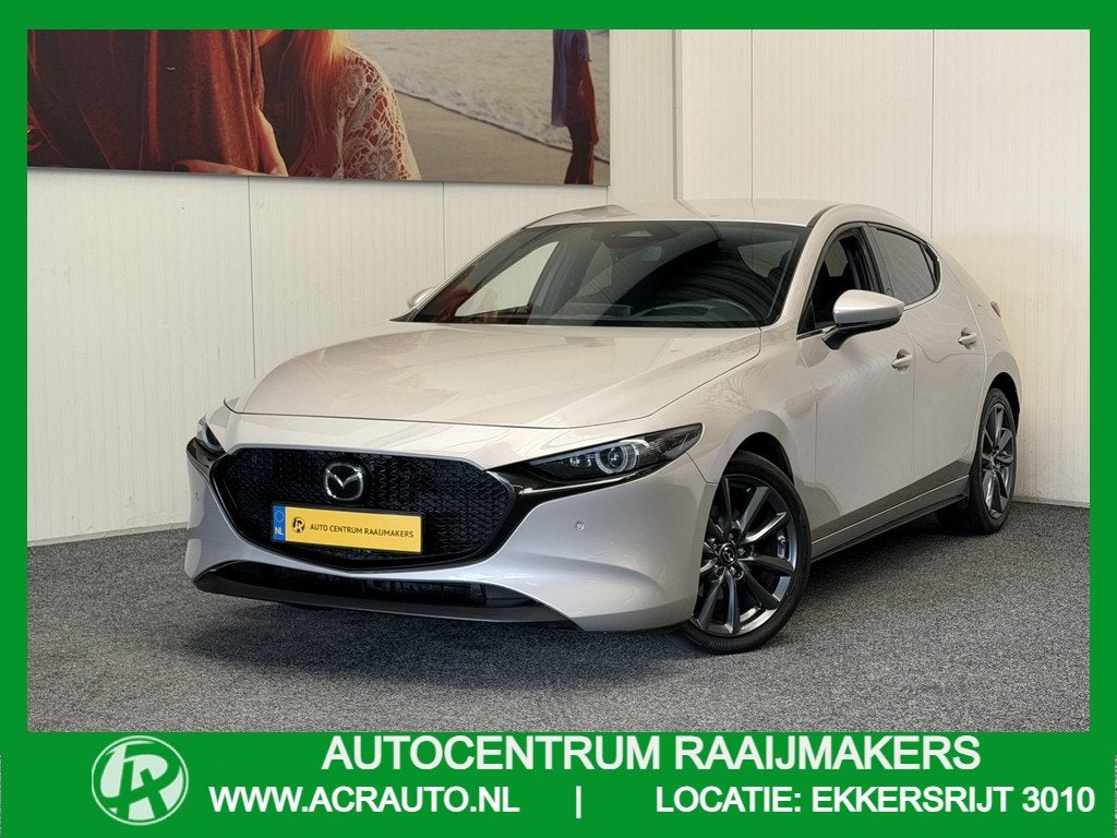 Mazda 3 2.0 e-SKYACTIV-G M HYBRID 122 EXCLUSIVE-LINE NAVIGAT, Auto's, Mazda, 1998 cc, Stof, Gebruikt, Zwart