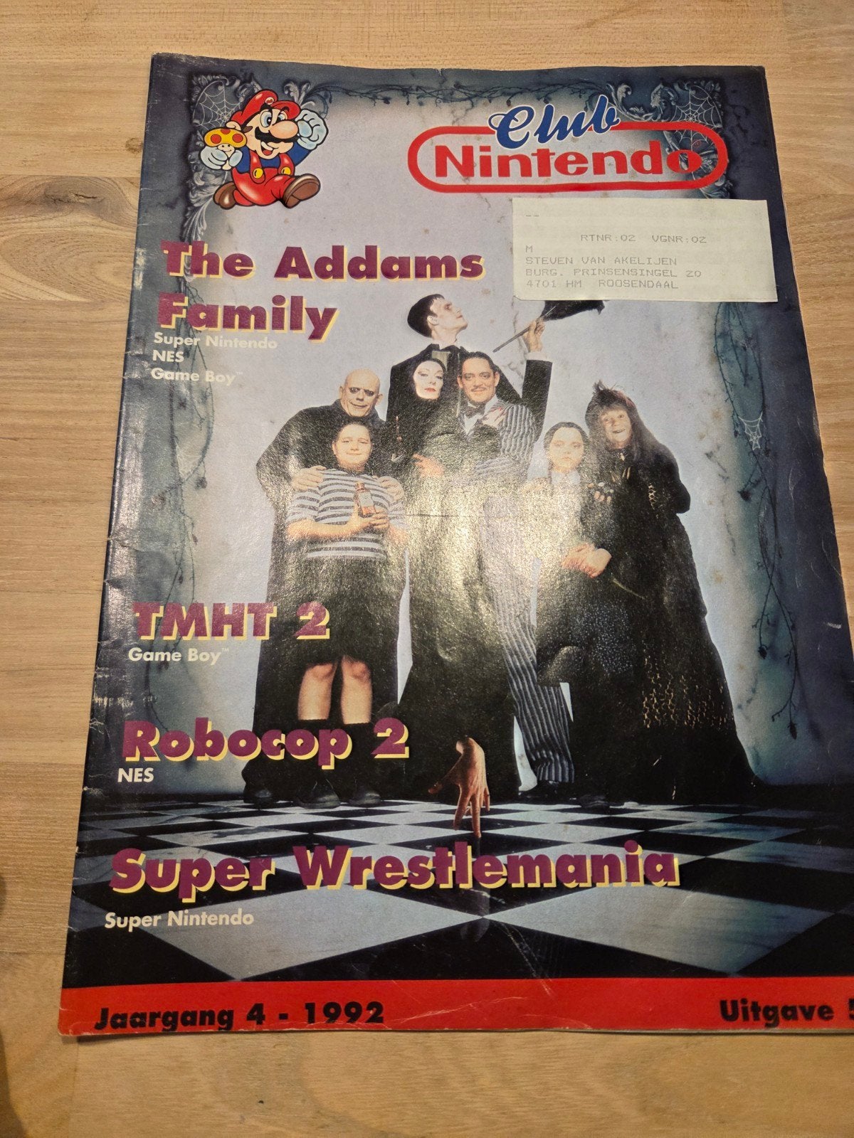 Club Nintendo Magazine Jaargang 4 - 1992 The Addams Family, Ophalen of Verzenden, Gelezen, Overige typen