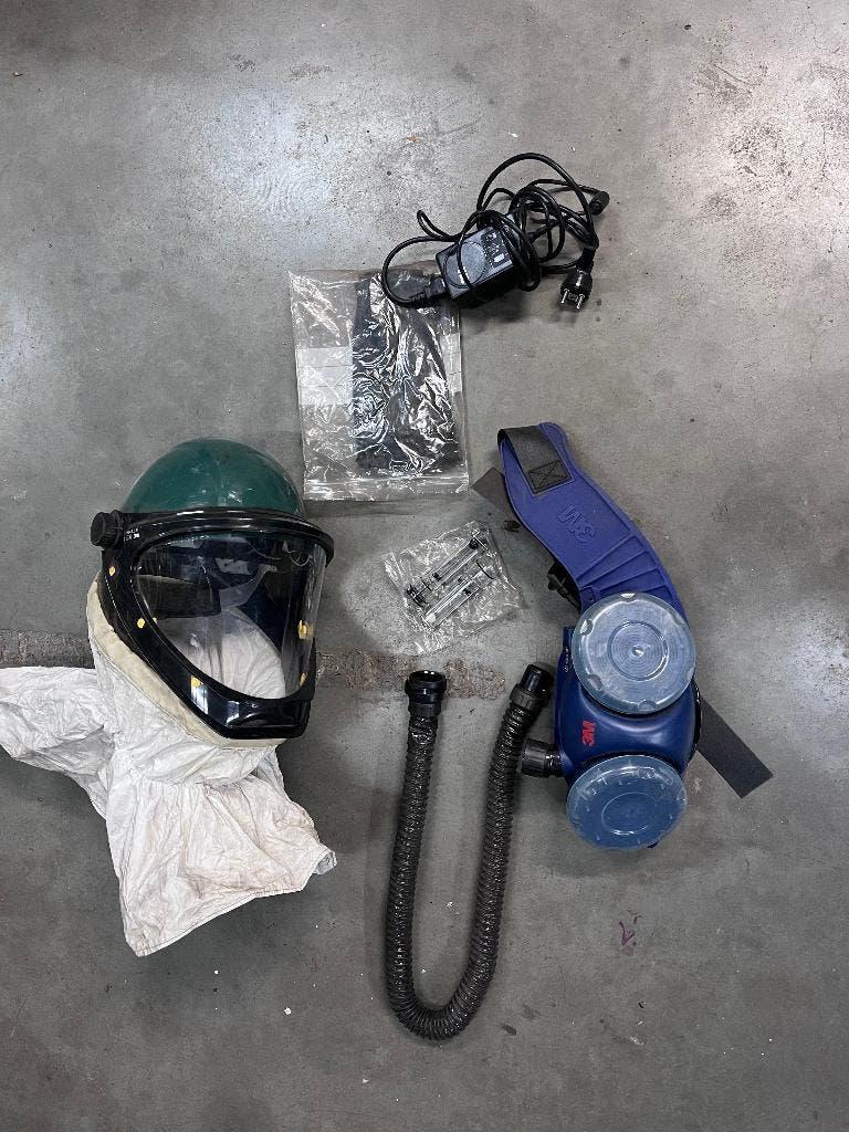 Complete 3m Jupiter set Helm Stofmasker Volgelaatmasker, Verzenden, Gebruikt, Volgelaatsmaskers