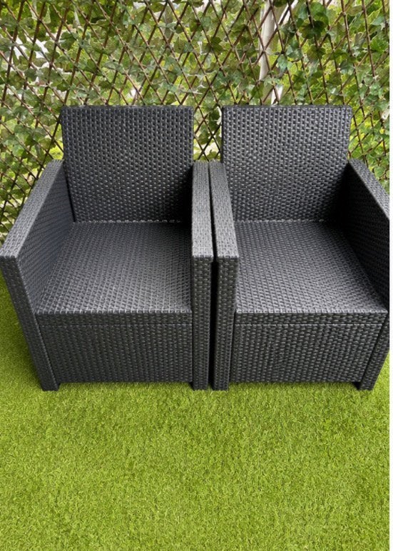 2 x tuinstoel (tuinset) Keter Emma, Tuin en Terras, Kunststof, Gebruikt, Stoel, Tuinset