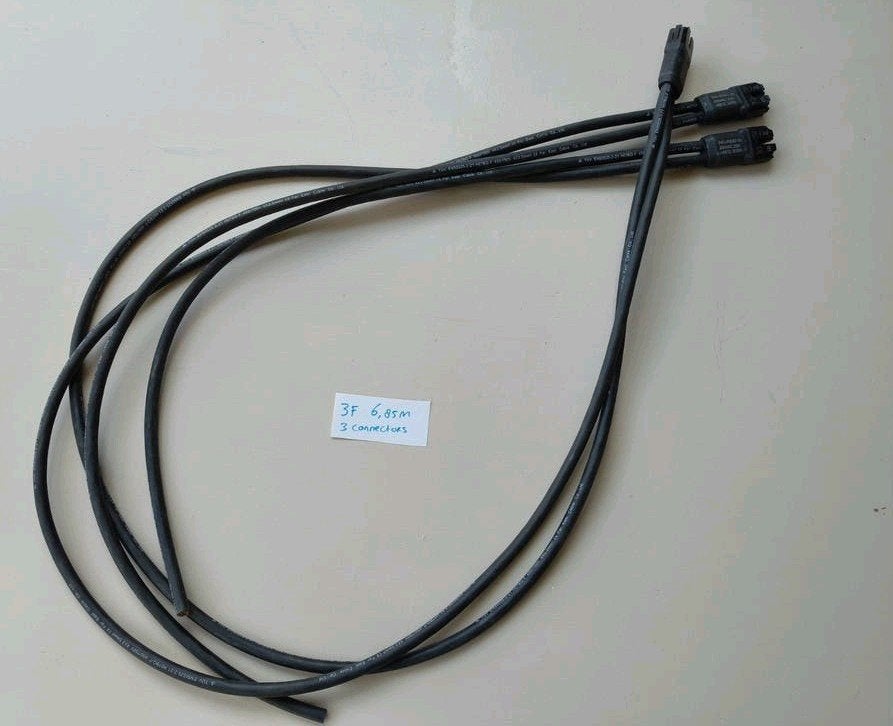 Enphase Q-kabel 3-fase, 6,85m met 3 connectoren, Ophalen of Verzenden, Nieuw, Enphase, Kabel of Snoer
