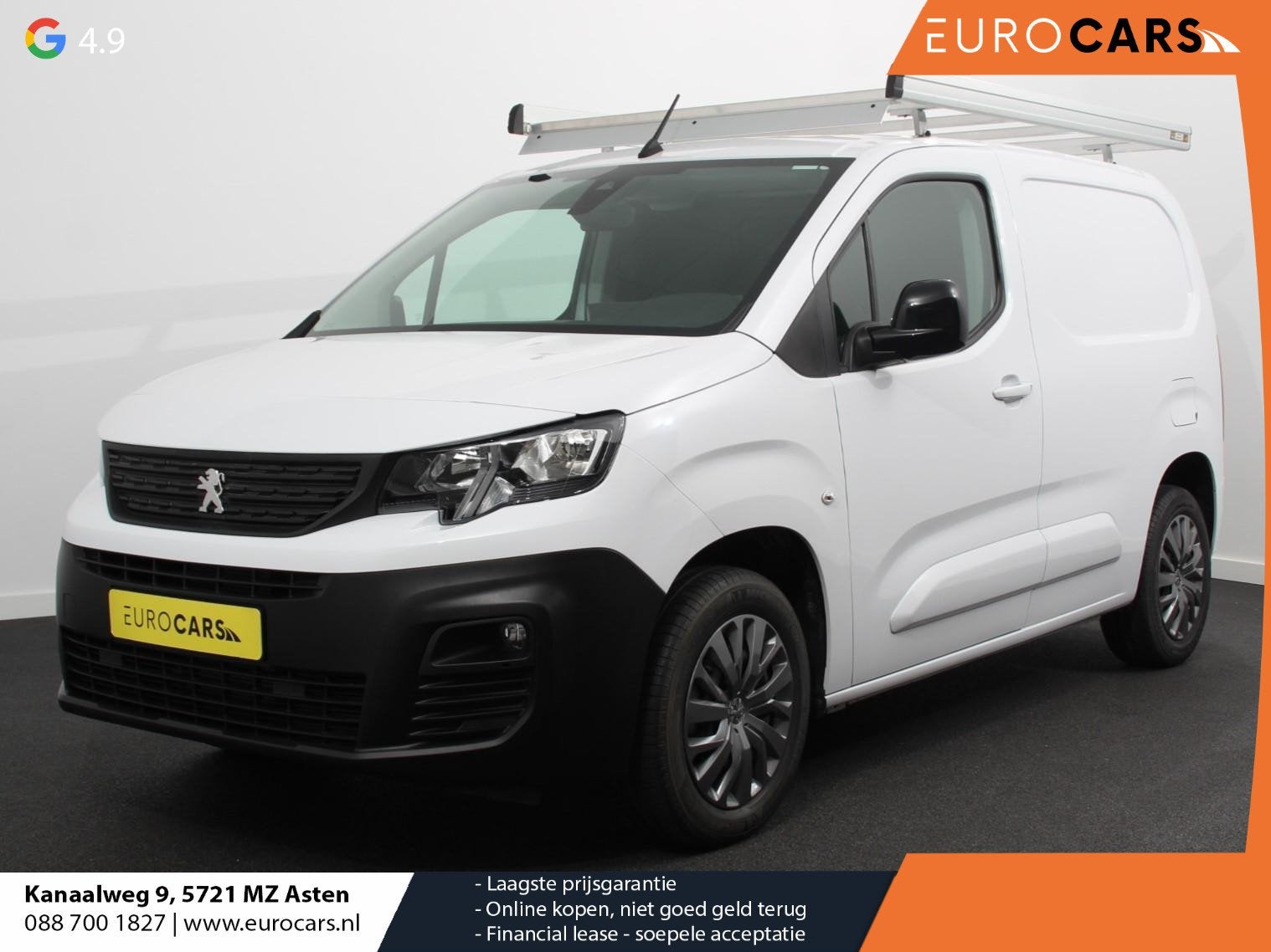 Peugeot Partner 1.5 BlueHDi 100PK L1 Airco Camera Cruise Con, Voorwielaandrijving, 1350 kg, 730 kg, Gebruikt