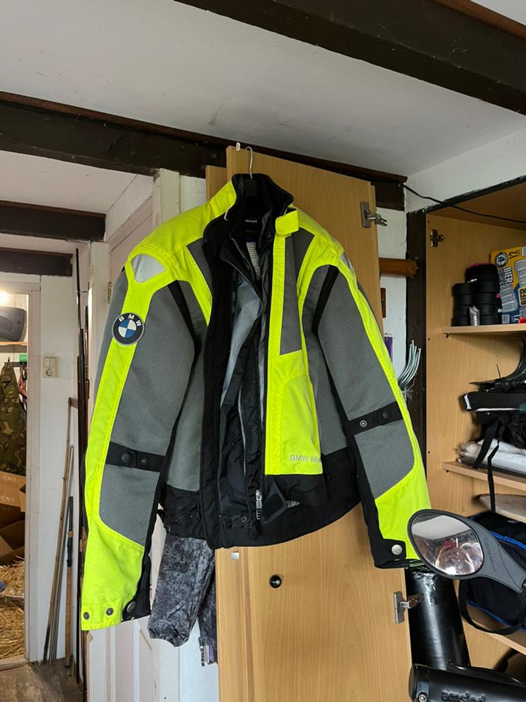BMW Motorjas Airshell heren S - Zo goed als nieuw, Motoren, Ophalen of Verzenden, Tweedehands, Heren, Jas | textiel