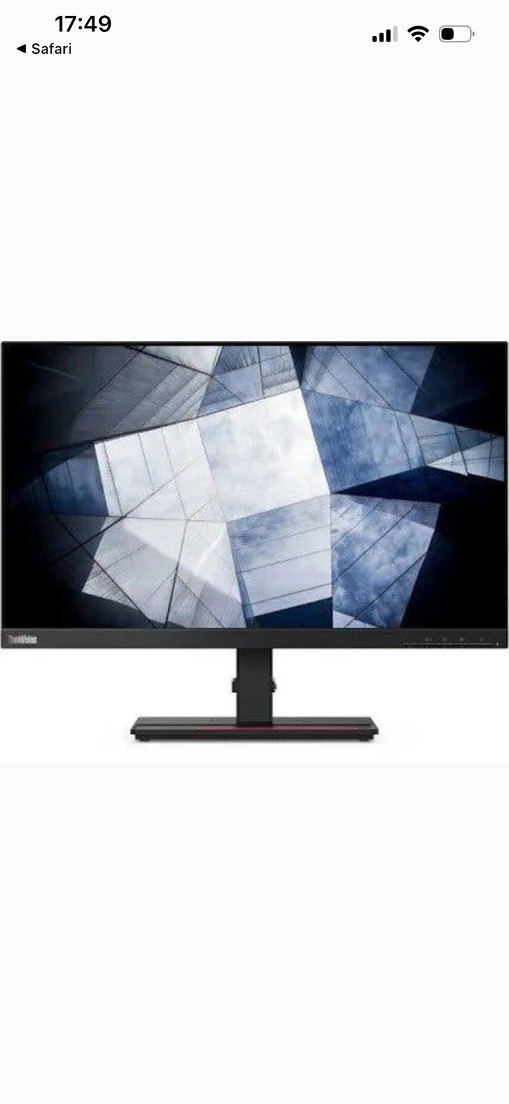 Brand new Lenovo ThinkVision P24h-2L screen, Ophalen, Zo goed als nieuw, 60 Hz of minder, IPS