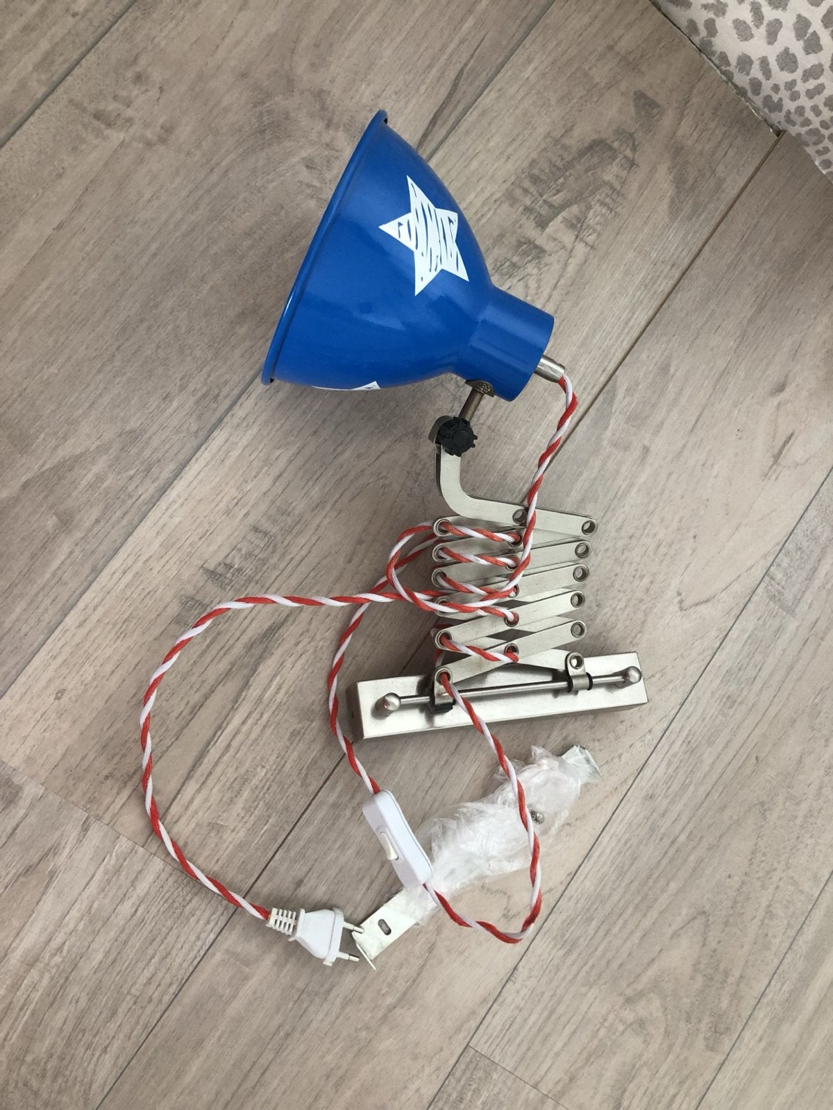 Lief! Wandlamp met uitschuifbare arm en sterren, Overige merken, Gebruikt, E27 (groot), Modern
